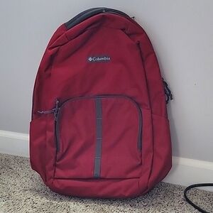 Columbia red backpack